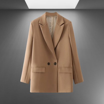 Timeless Double-Breasted Women's Blazer for Professional Wear