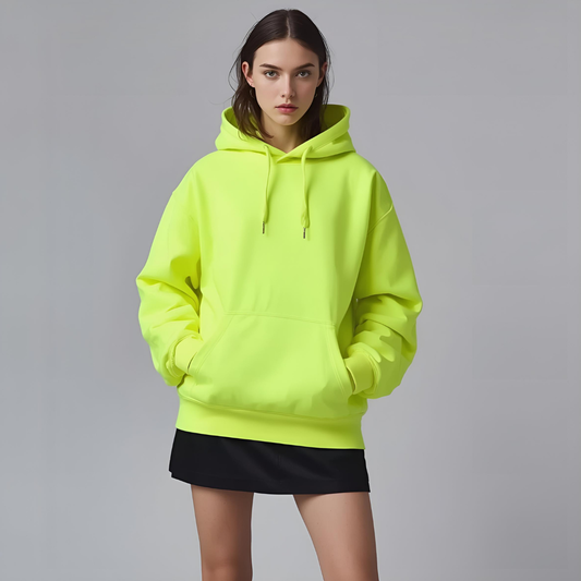 LUMINA | Neon Yellow Vibrant Modern Hoodie