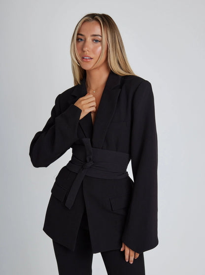 Belted Waist Blazer