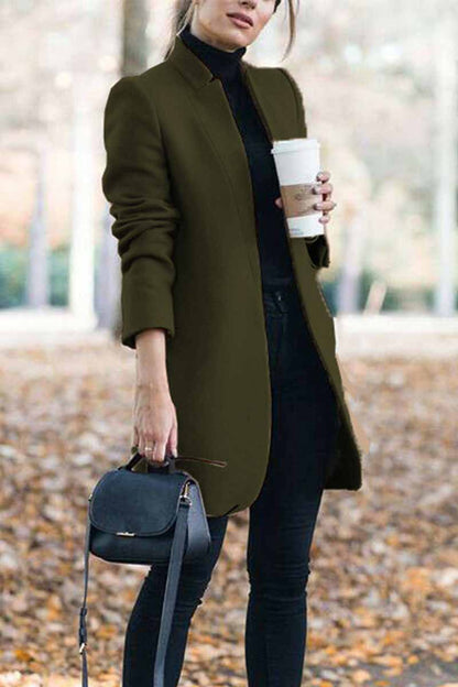 Chic Stand-Up Collar Jacket