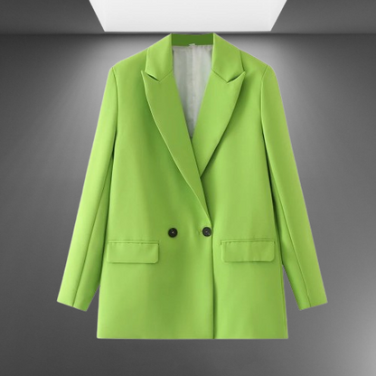 Timeless Double-Breasted Women's Blazer for Professional Wear