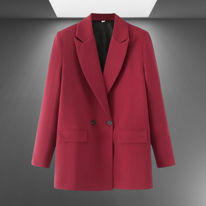 Timeless Double-Breasted Women's Blazer for Professional Wear