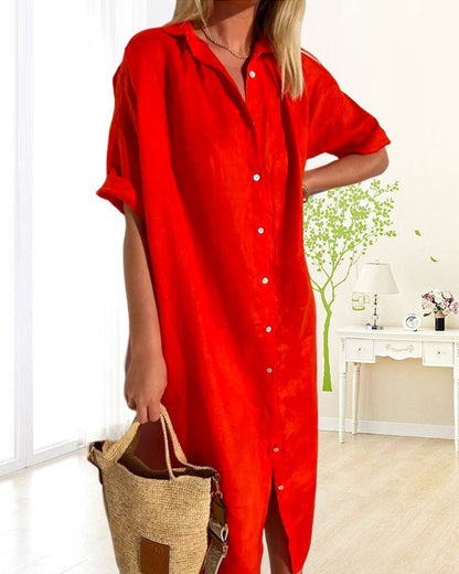 Classic Cotton Shirt Dress