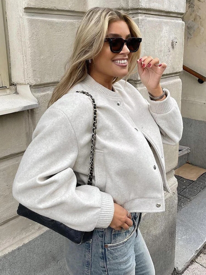 Short-Length Bomber Jacket