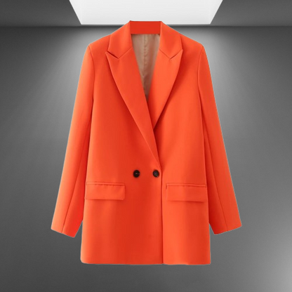Timeless Double-Breasted Women's Blazer for Professional Wear