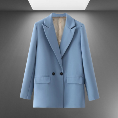 Timeless Double-Breasted Women's Blazer for Professional Wear