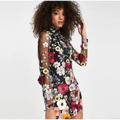 One-of-a-Kind Artisan Floral Dress