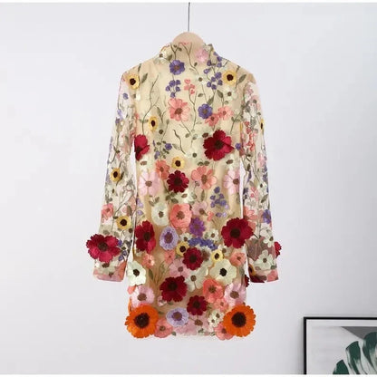 One-of-a-Kind Artisan Floral Dress